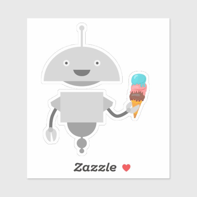 Mia with Ice Cream Sticker (Sheet)