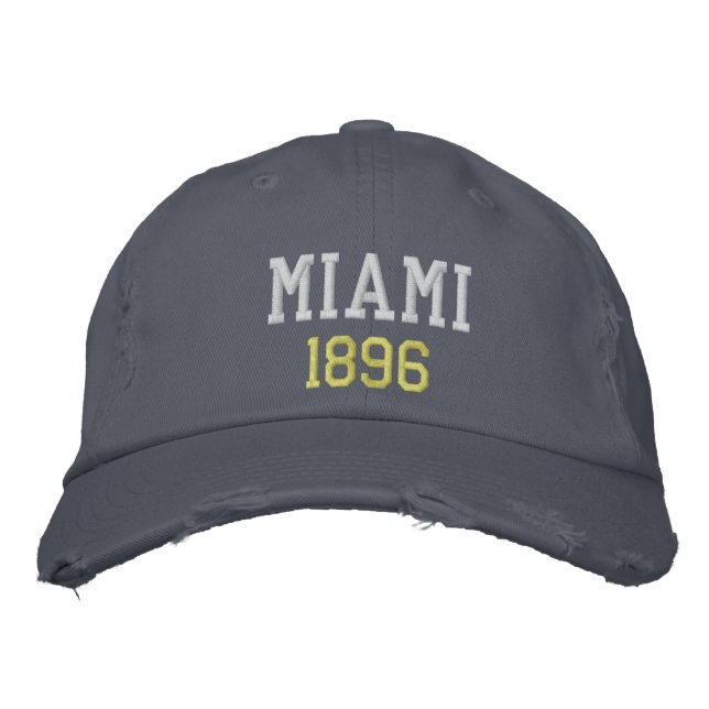 MIAMI 1896 EMBROIDERED BASEBALL CAP (Front)