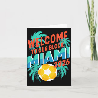 Miami 2026 Soccer Host City Trocal Art Deco Card