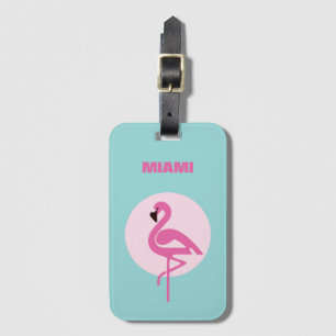 Miami Acrylic Luggage Tag
