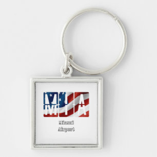 Miami Airport logo Keychain