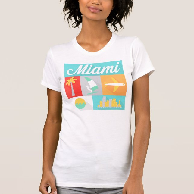 miami american city tshirt various colors (Front)