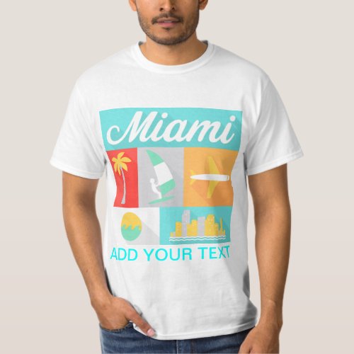 miami american city tshirt various colors mens