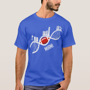 Miami American Football Skyline Florida USA Gift   T-Shirt