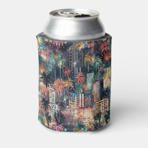Miami at Christmas  New Years in Watercolors Can Cooler