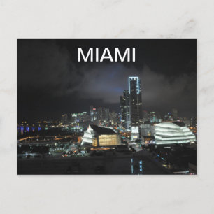 Miami at Night Postcard