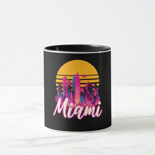 Miami at sunset mug (Center)