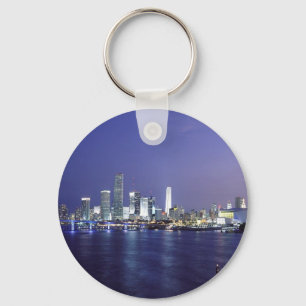 Miami at Twilight Keychain