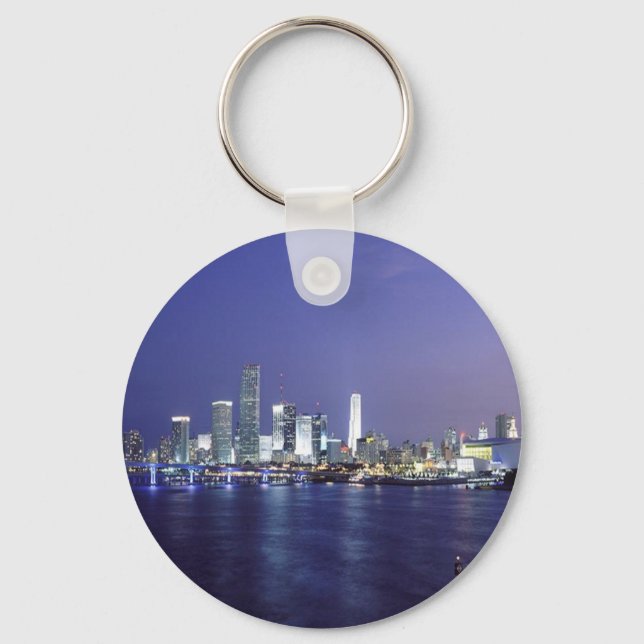 Miami at Twilight Keychain (Front)