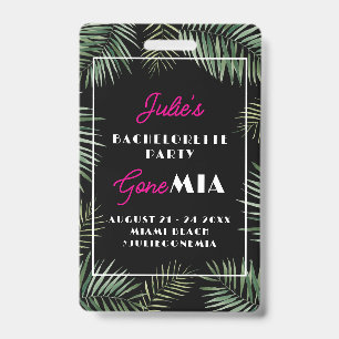 Miami Bachelorette Buy Bride A Drink QR code Badge