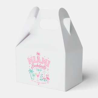 Miami Bachelorette Trip Favor Boxes