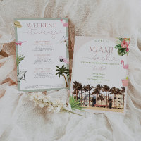 Miami Bachelorette Weekend Invitation & Itinerary