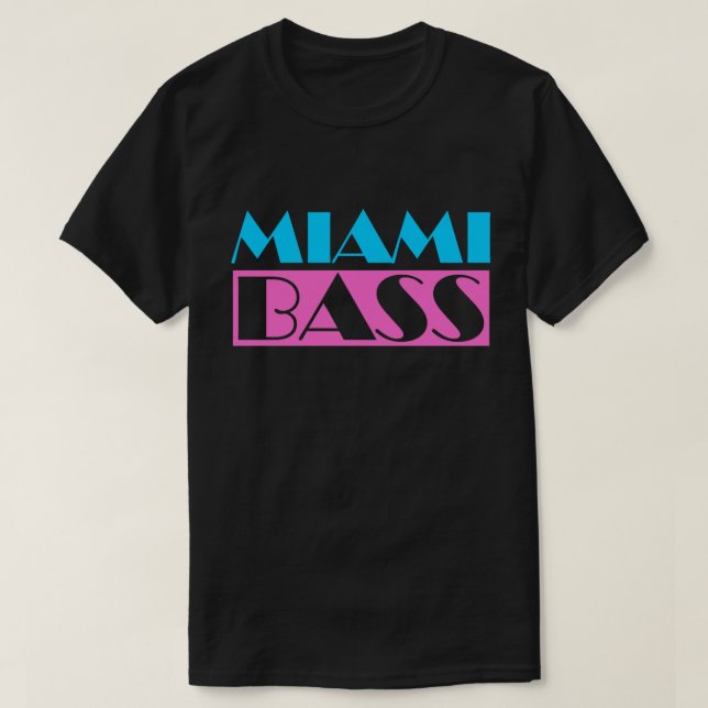 Miami Bass 80s Retro T-Shirt (Design Front)