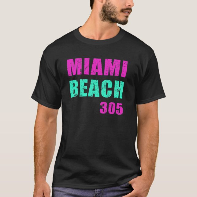 Miami Beach 305 T-Shirt (Front)