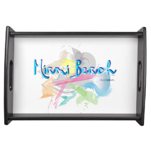 Miami Beach Abstract Serving Tray