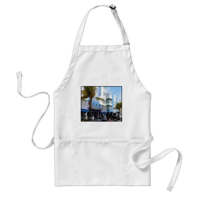 Miami Beach Adult Apron (Front)