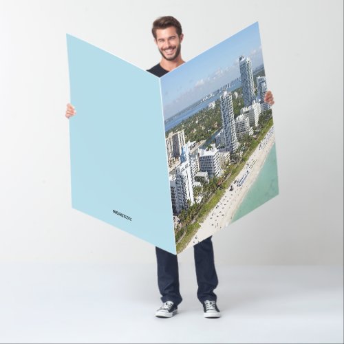 MIAMI BEACH BIRTHDAY BIGGEST GREETING CARD 