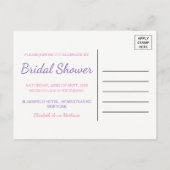 Miami Beach Bridal Shower Invitation (Back)