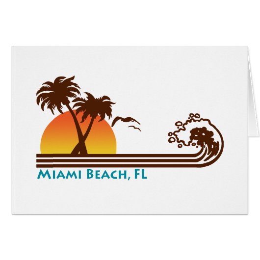 Miami Beach Cards (Front Horizontal)