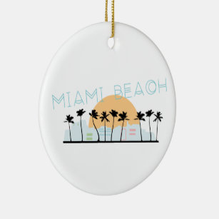 Large Beach Scene Ornament