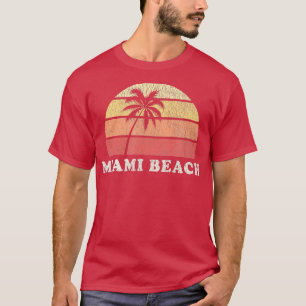 Miami Beach FL Vintage 70s Retro Throwback Design T-Shirt