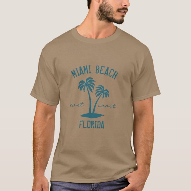Miami Beach Florida East Coast T-Shirt (Front)