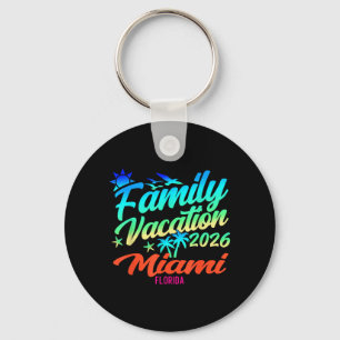 Miami Beach Florida Family Vacation Summer 2026 1 Keychain