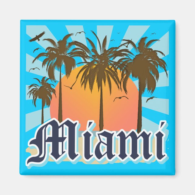Miami Beach Florida FLA Magnet (Front)