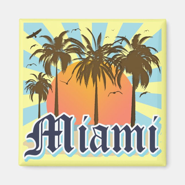 Miami Beach Florida FLA Magnet (Front)