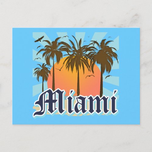 Miami Beach Florida FLA Postcard