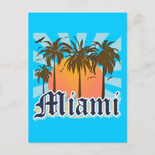 Miami Beach Florida FLA Postcard