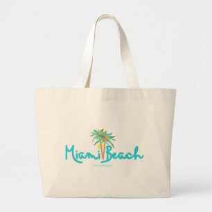 Miami Beach, Florida I Love You Large Tote Bag