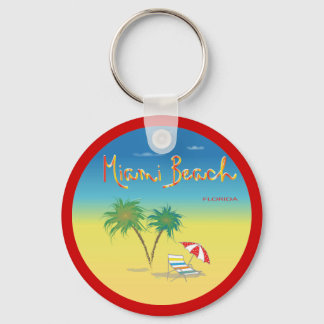 Miami Beach, Florida Keychain