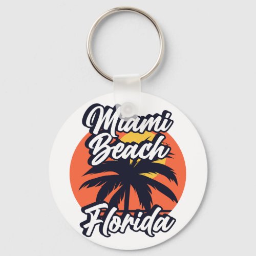 Miami BeachFlorida Keychain