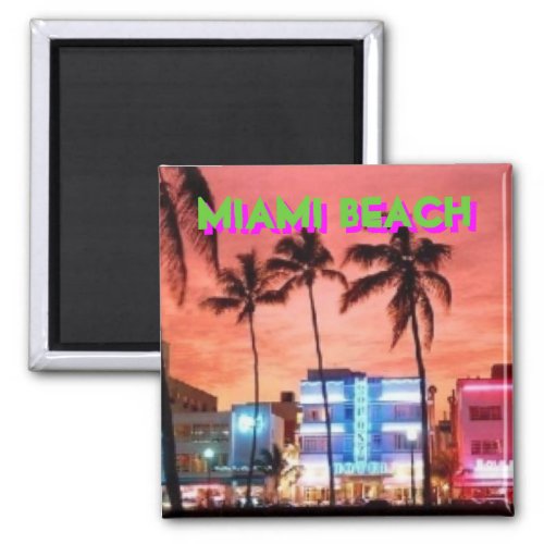 Miami Beach Florida Magnet