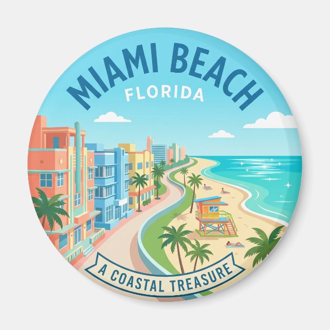 Miami Beach Florida Magnet (Front)