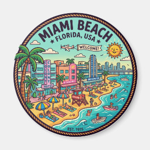 Miami Beach Florida Magnet