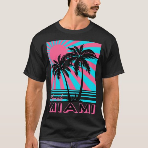 Miami Beach Florida Miami Palm Treespng T_Shirt