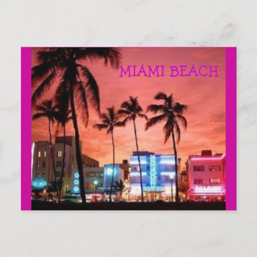 Miami Beach Florida Postcard