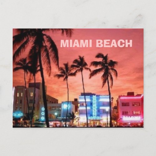 Miami Beach Florida Postcard