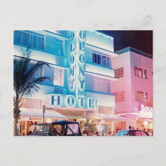MIAMI BEACH FLORIDA POSTCARD (Front)