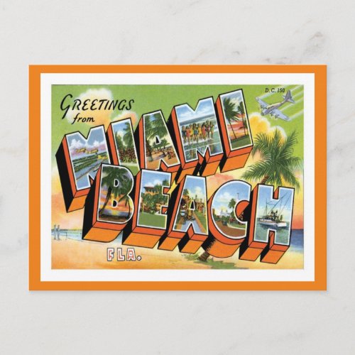 Miami Beach Florida Postcard