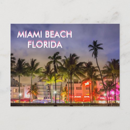 MIAMI BEACH Florida Postcard