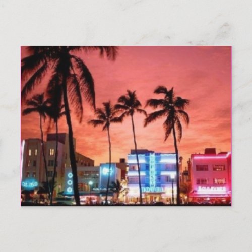 Miami Beach Florida Postcard