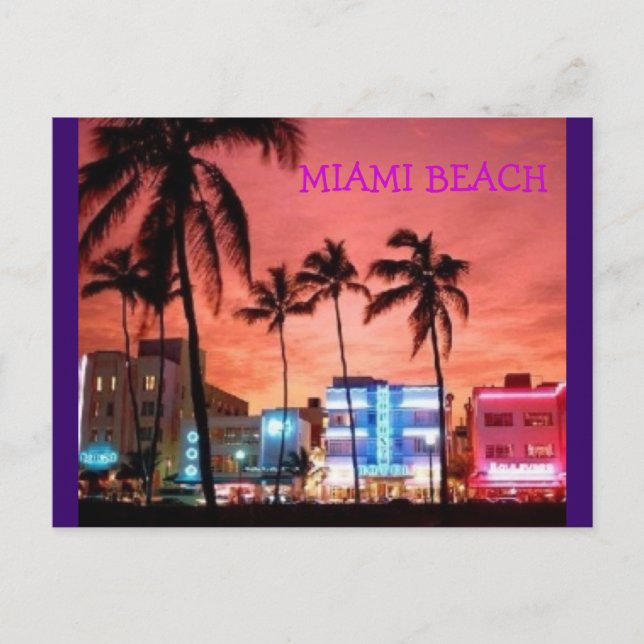Miami Beach, Florida Postcard (Front)