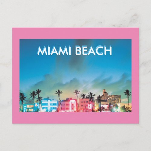 MIAMI BEACH FLORIDA POSTCARD