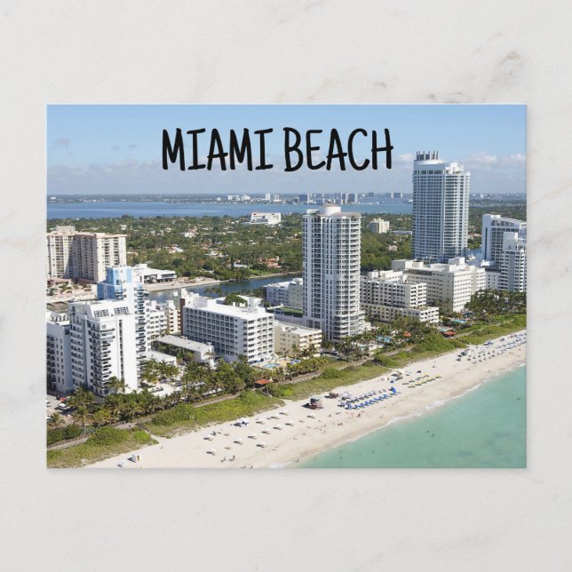 MIAMI BEACH FLORIDA POSTCARD POSTCARDS (Front)