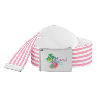 Miami Beach, Florida - Reversible, Cool Belt