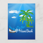 Miami Beach Florida Souvenir Postcard