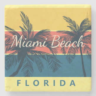 miami beach florida stone coaster